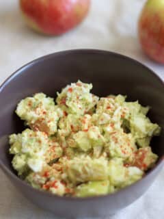 Apple avocado egg salad no mayo | trialandeater.com