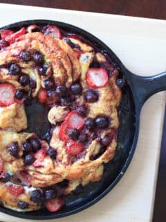 Berries stuffed inside delicious cinnamon swirl bread. Much easier than it looks!