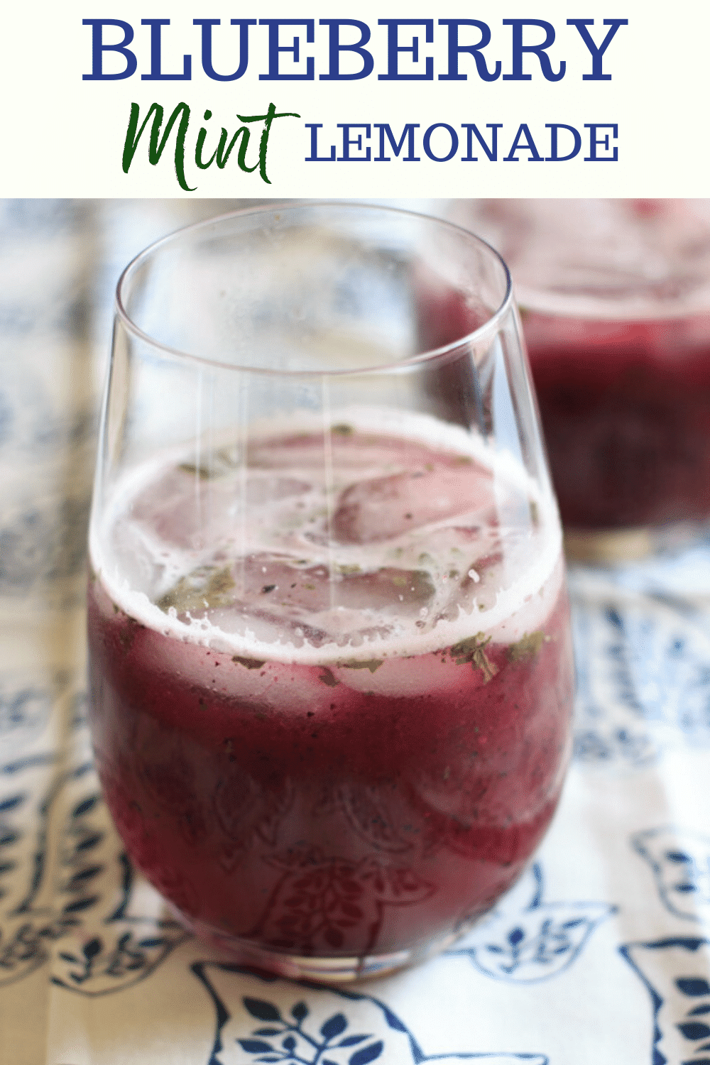 Blueberry Mint Lemonade - 5 minute twist on the drink