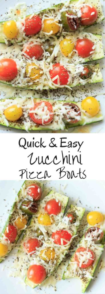 Quick and Easy Zucchini Boats - 5 minute meal or snack