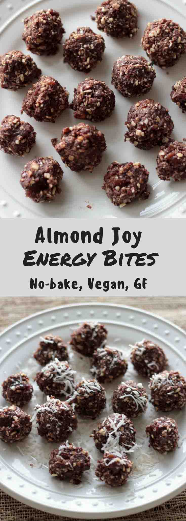 Almond Joy Energy Bites - no-bake, vegan, gluten-free