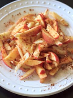 Spicy and sweet and weirdly addicting - I call them apple matchsticks!