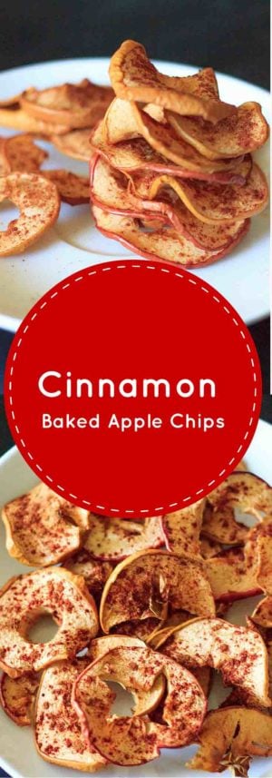 Cinnamon Apple Chips - healthy, vegan, gluten-free