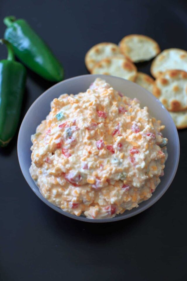 Skinny Jalapeno Pimento Cheese - Only 6 Ingredients