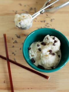 Lavender Honey Ice Cream with Chocolate Chips - The perfect unique ice cream flavor for that will have everyone asking for more.