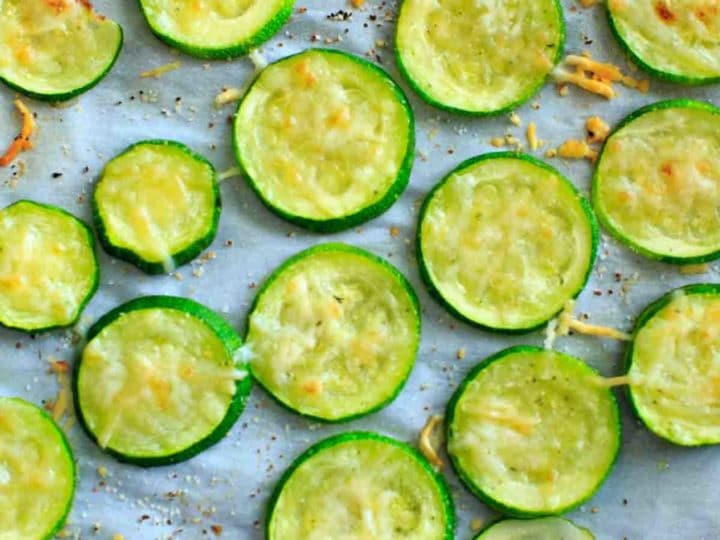 Baked Parmesan Zucchini Chips Gluten Free Snack