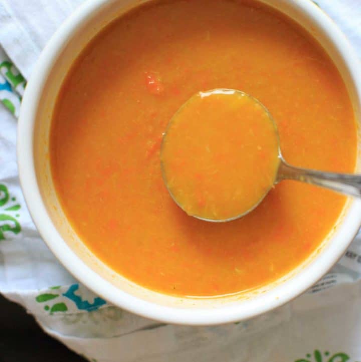 Carrot Leek Soup - vegan, gluten-free, 30 minutes