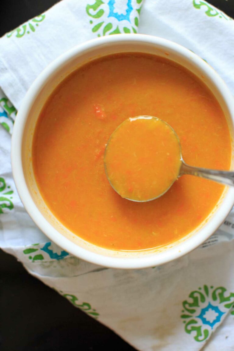 Carrot Leek Soup - vegan, gluten-free, 30 minutes