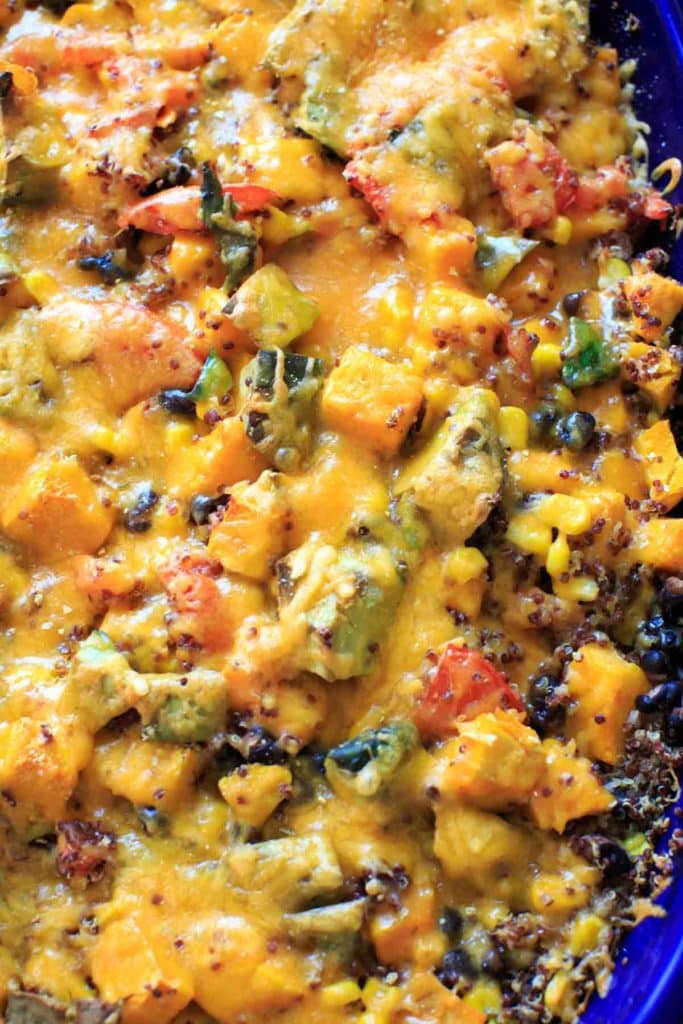 Butternut Squash Quinoa Casserole - vegan friendly, gluten-free, 30 minutes