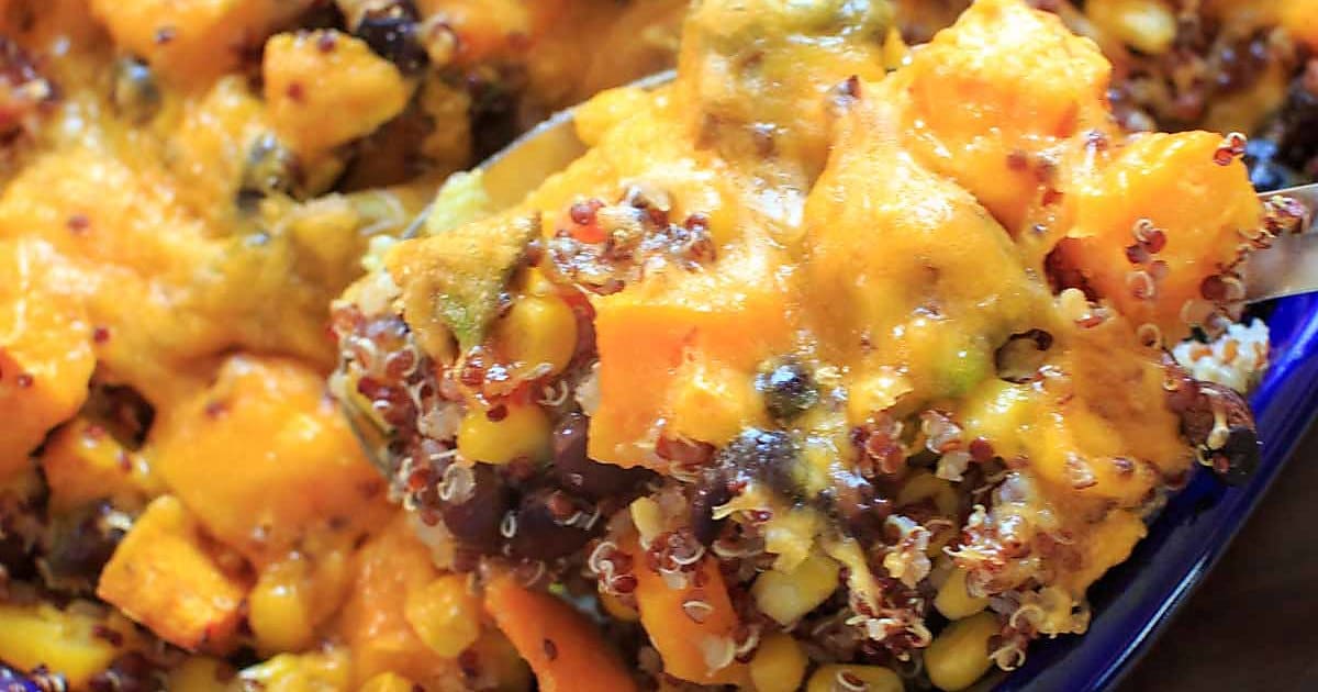 Butternut Squash Quinoa Casserole Vegan Friendly Gluten Free 30 Minutes