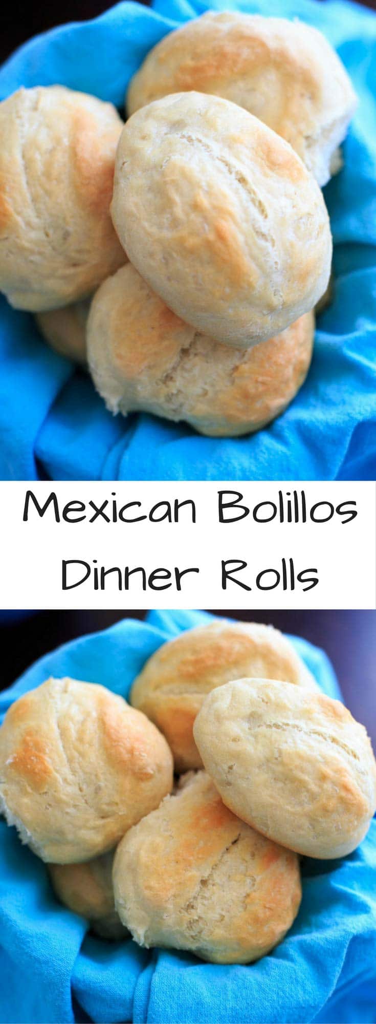 Mexican Bolillo Dinner Rolls - easy yeast roll with cornstarch glaze