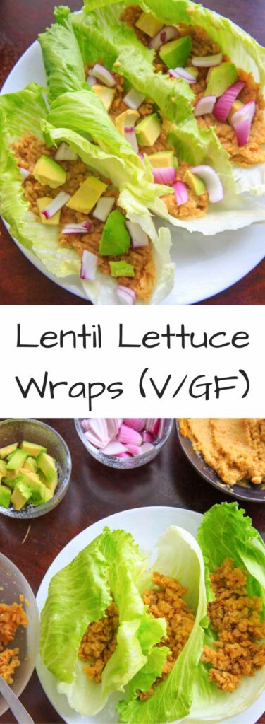 Lentil Lettuce Wraps with Lemon Garlic Hummus - Trial and Eater