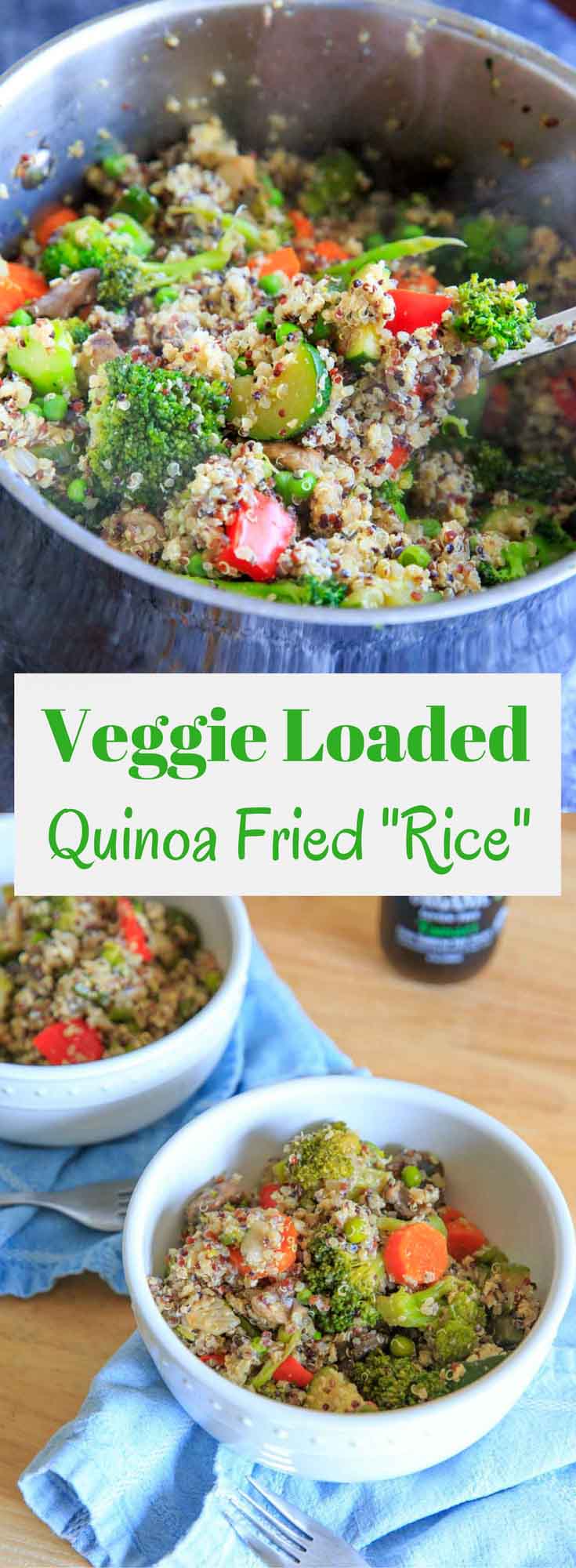 Veggie Loaded Quinoa Fried "Rice" - Trial and Eater