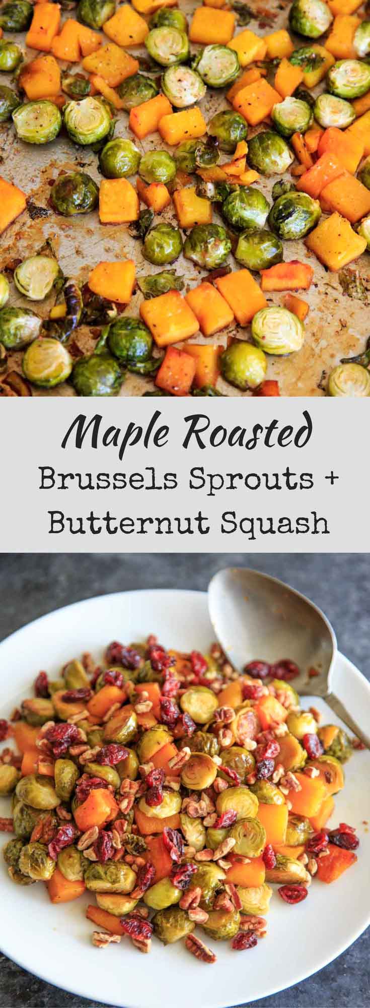 Maple Roasted Brussels Sprouts and Butternut Squash - Trial and Eater