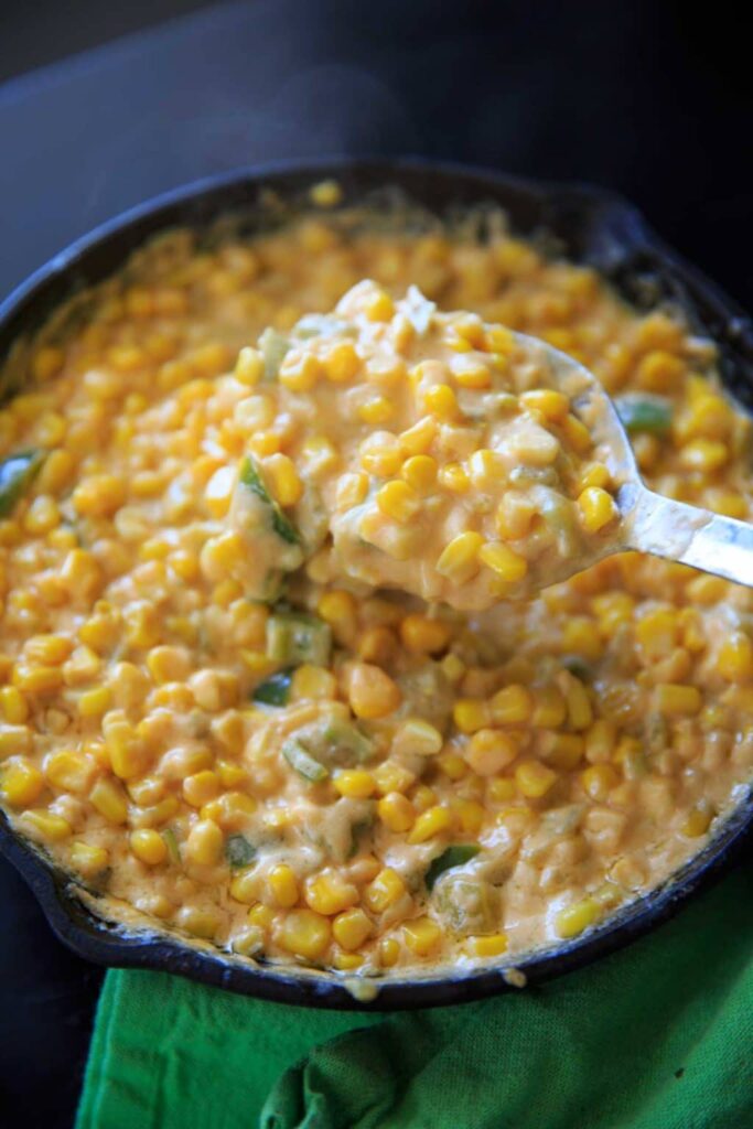 Creamy and Spicy StoveTop Hot Corn Dip Appetizer