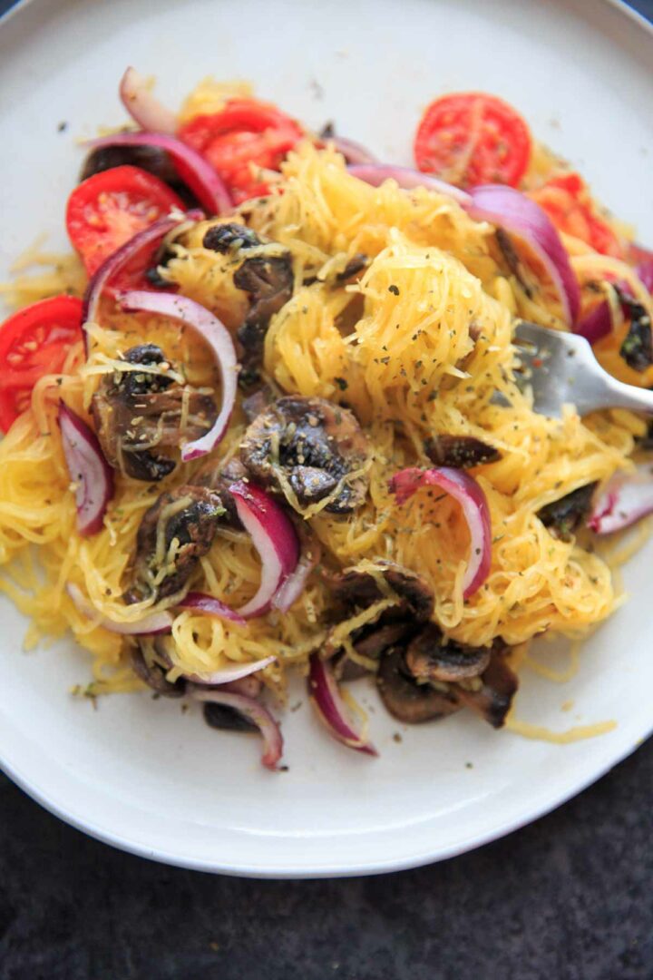 Spaghetti Squash with Mushrooms - Trial and Eater