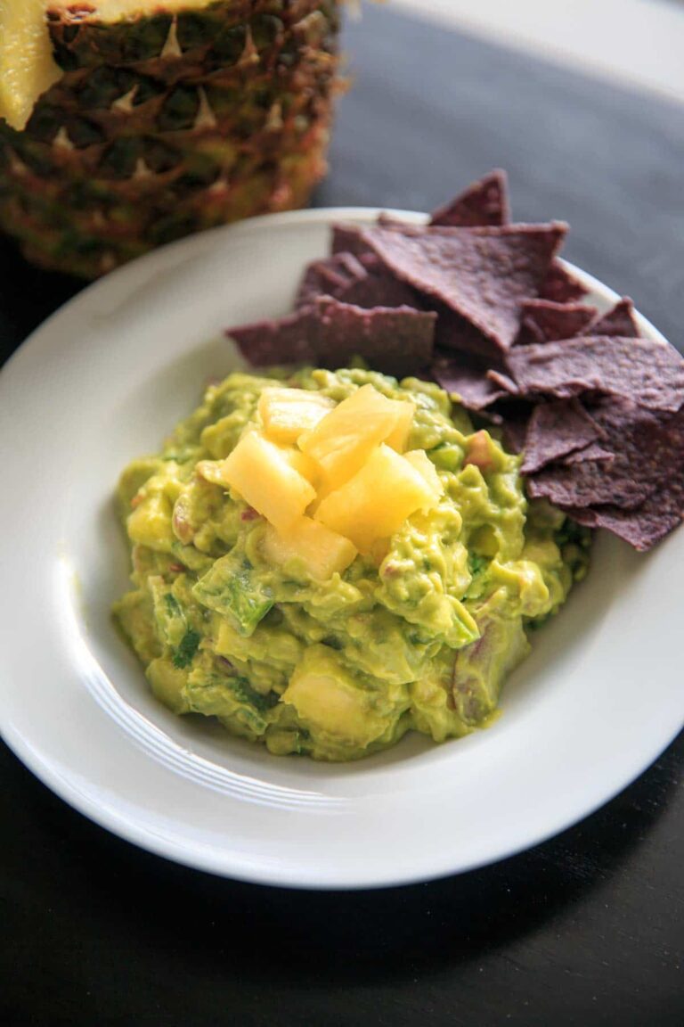 Pineapple Jalapeño Guacamole - Fun tropical twist!