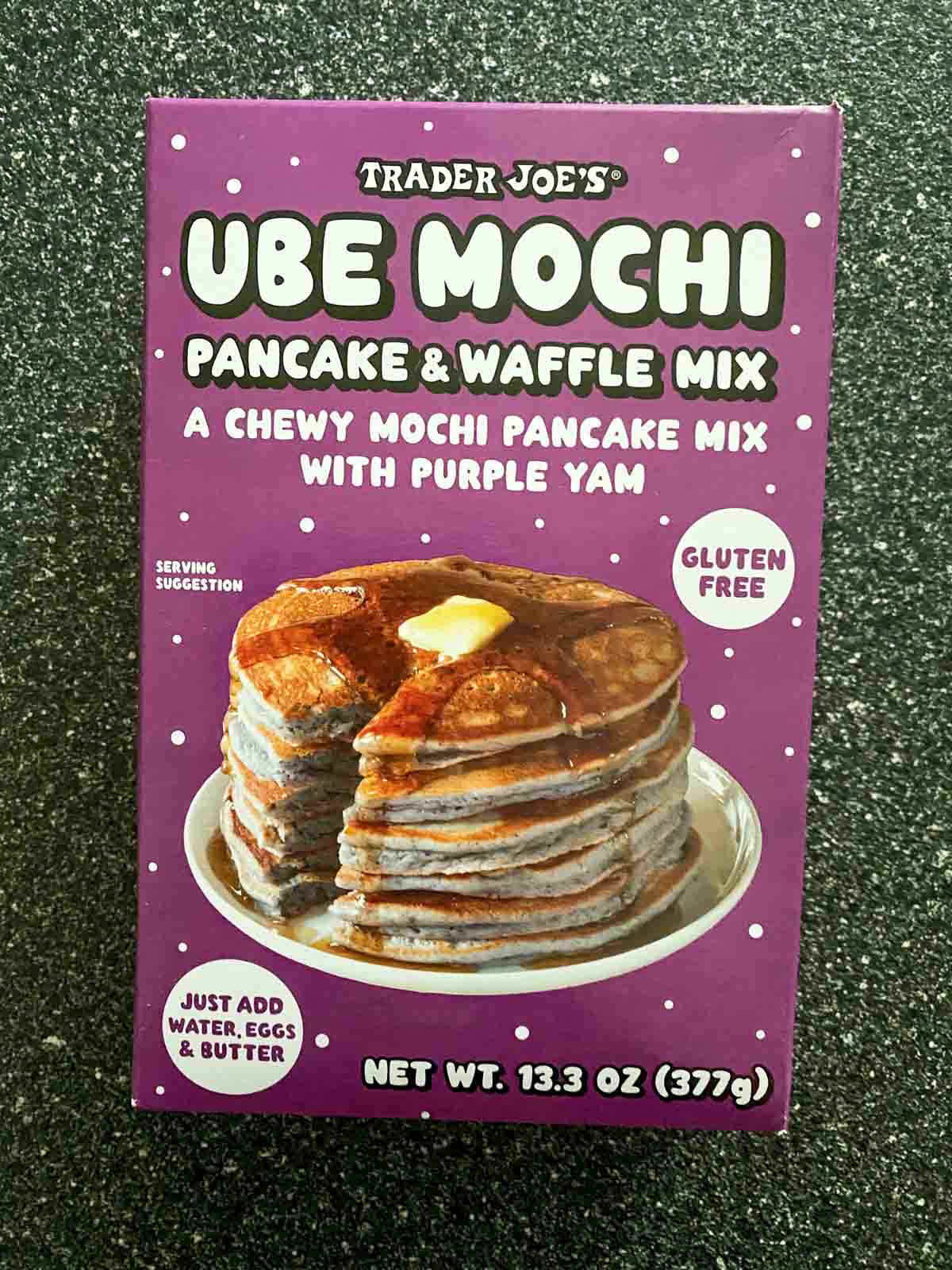 Trader Joe's Ube Mochi Pancake & Waffle Mix Trial and Eater