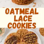 Oatmeal lace cookies pin