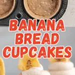 banana bread cupcakes