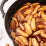 southern fried apples in a large skillet