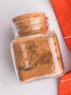 jar of homemade pumpkin pie spice