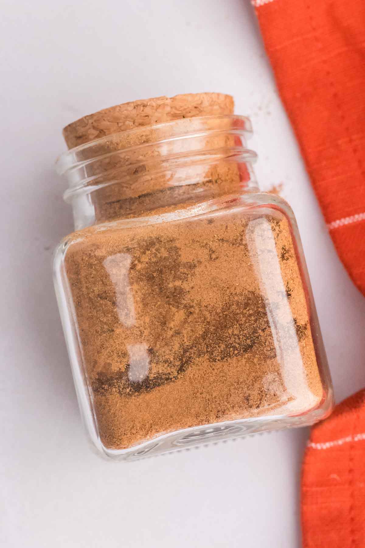 jar of homemade pumpkin pie spice