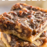 Pecan Pie Bars pinterest pin