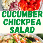 Cucumber Chickpea Salad Recipe pin