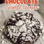 chocolate crinkle cookies pin