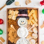 Holiday Snowman Dessert Dip Board pin