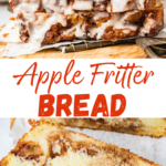 Apple Fritter Bread Recipe pin.