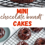 Mini Chocolate Bundt Cakes pin.