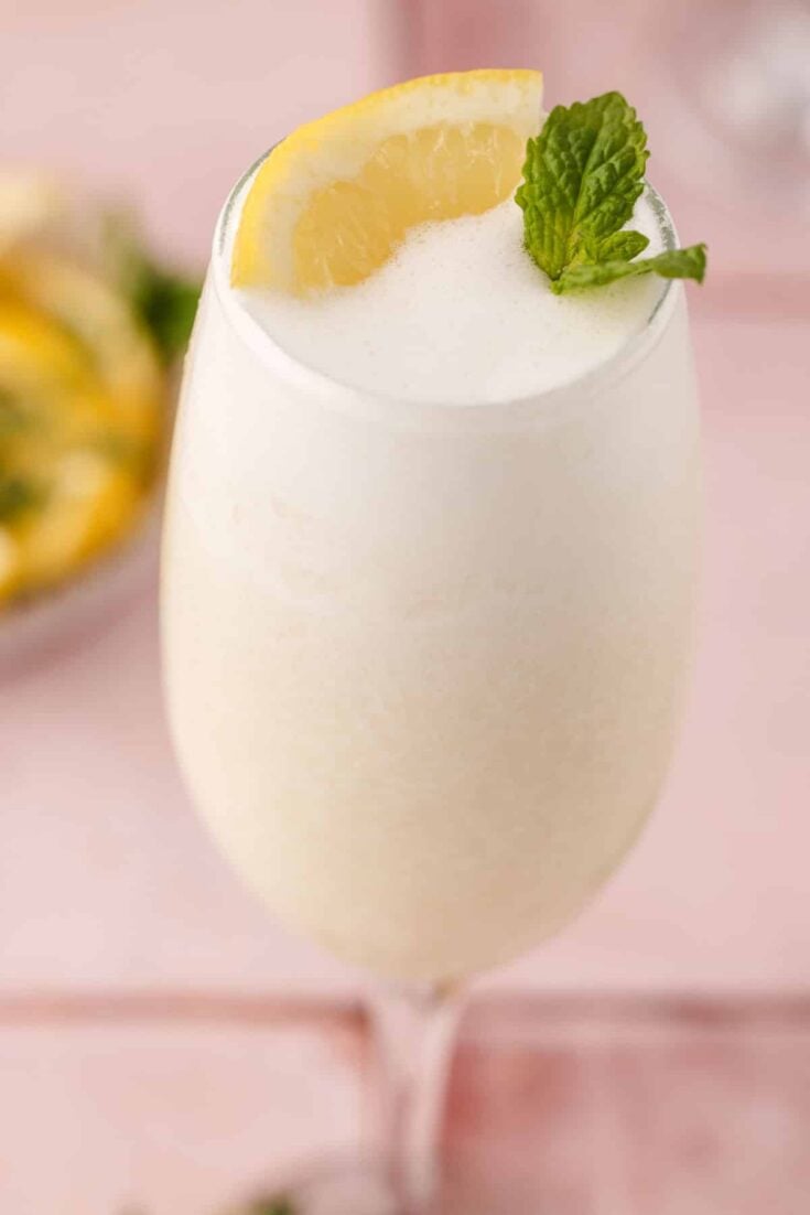 Lemon Sgroppino Cocktail.